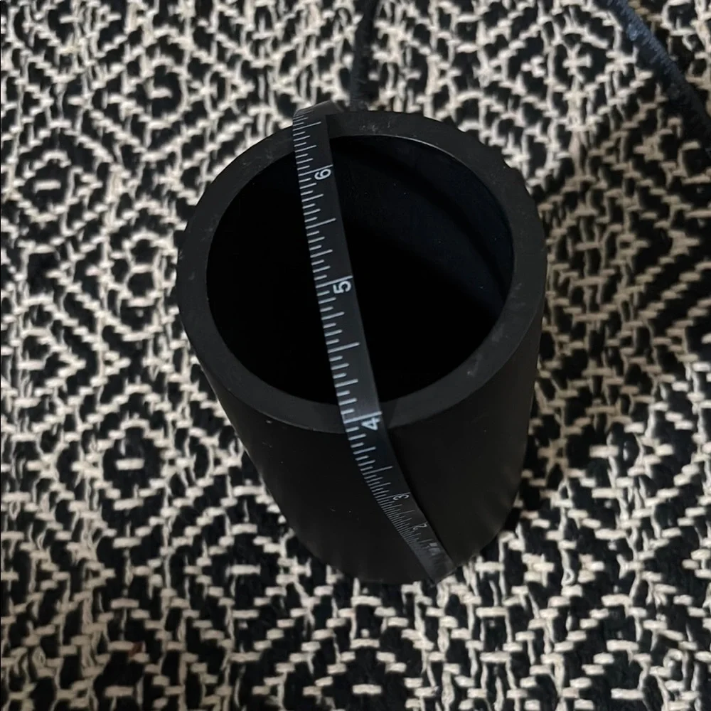 Sleek Black Toothbrush Holder
